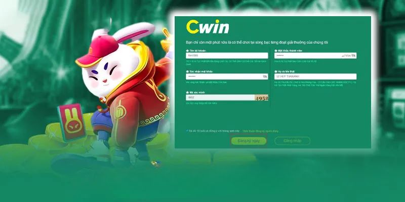 Đăng ký tài khoản hội viên tại Cwin chỉ với 3 bước đơn giản
